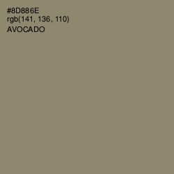 #8D886E - Avocado Color Image
