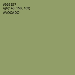 #929E67 - Avocado Color Image