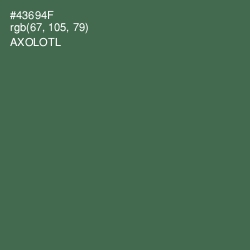 #43694F - Axolotl Color Image