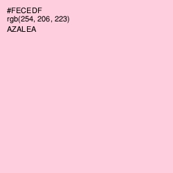 #FECEDF - Azalea Color Image