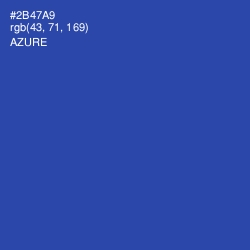 #2B47A9 - Azure Color Image