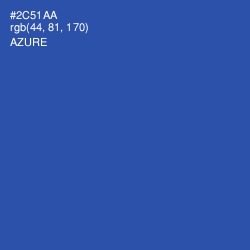 #2C51AA - Azure Color Image