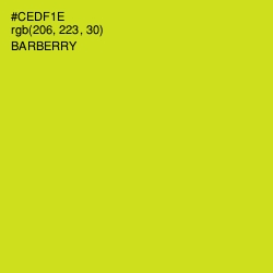 #CEDF1E - Barberry Color Image