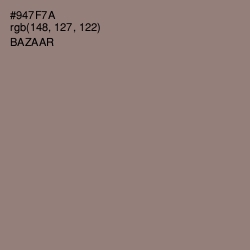 #947F7A - Bazaar Color Image