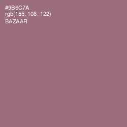 #9B6C7A - Bazaar Color Image