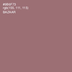 #9B6F73 - Bazaar Color Image