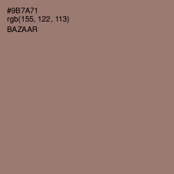 #9B7A71 - Bazaar Color Image