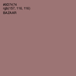 #9D7474 - Bazaar Color Image