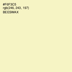 #F6F3C5 - Beeswax Color Image