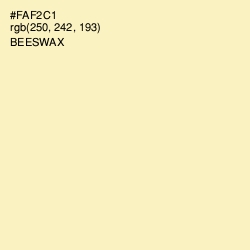 #FAF2C1 - Beeswax Color Image