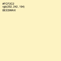 #FCF2C2 - Beeswax Color Image