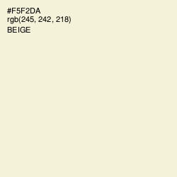 #F5F2DA - Beige Color Image