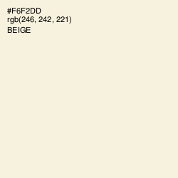 #F6F2DD - Beige Color Image