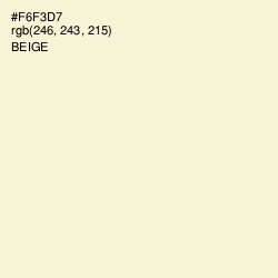 #F6F3D7 - Beige Color Image