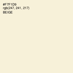 #F7F1D9 - Beige Color Image