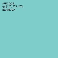 #7ECDCB - Bermuda Color Image