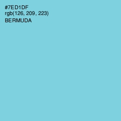 #7ED1DF - Bermuda Color Image