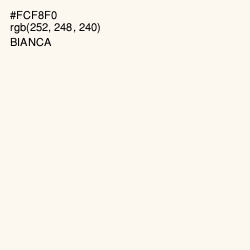 #FCF8F0 - Bianca Color Image