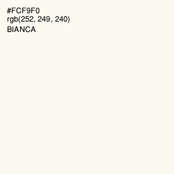 #FCF9F0 - Bianca Color Image