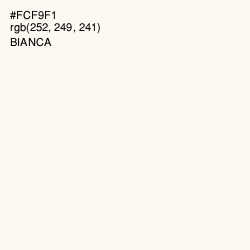 #FCF9F1 - Bianca Color Image