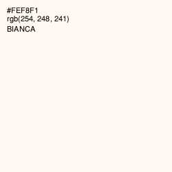#FEF8F1 - Bianca Color Image