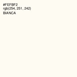 #FEFBF2 - Bianca Color Image