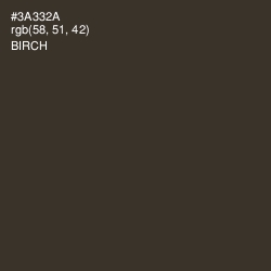 #3A332A - Birch Color Image
