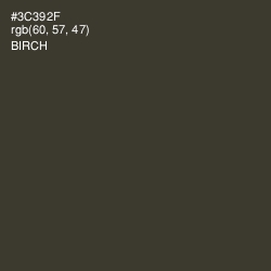 #3C392F - Birch Color Image
