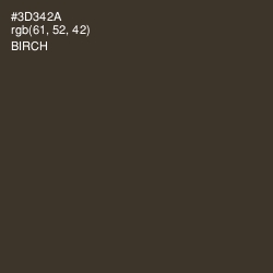 #3D342A - Birch Color Image