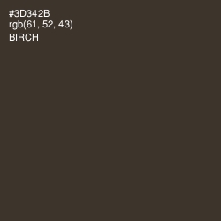 #3D342B - Birch Color Image