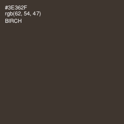 #3E362F - Birch Color Image