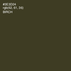 #3E3D24 - Birch Color Image