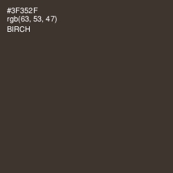 #3F352F - Birch Color Image