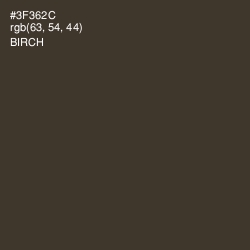 #3F362C - Birch Color Image