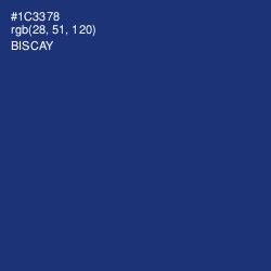 #1C3378 - Biscay Color Image