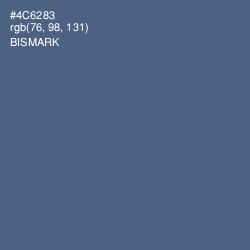 #4C6283 - Bismark Color Image