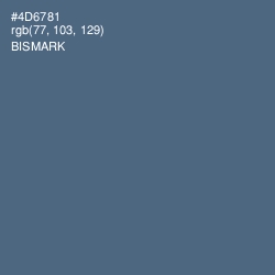 #4D6781 - Bismark Color Image