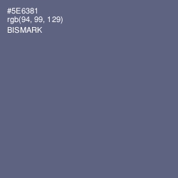 #5E6381 - Bismark Color Image