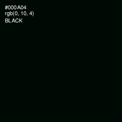 #000A04 - Black Color Image