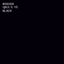 #03000A - Black Color Image