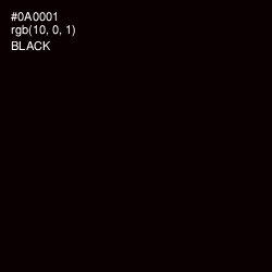#0A0001 - Black Color Image