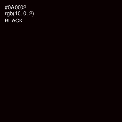 #0A0002 - Black Color Image