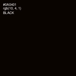 #0A0401 - Black Color Image