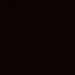#0B0400 - Black Color Image