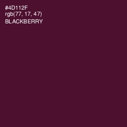 #4D112F - Blackberry Color Image