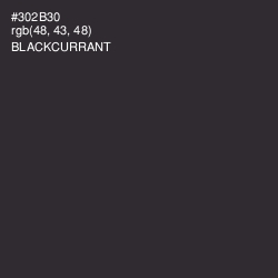 #302B30 - Blackcurrant Color Image