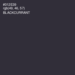 #312E39 - Blackcurrant Color Image