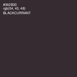 #362B30 - Blackcurrant Color Image
