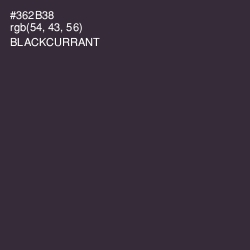 #362B38 - Blackcurrant Color Image