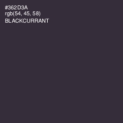 #362D3A - Blackcurrant Color Image